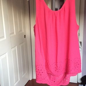 Perfect condition pink blouse with bottom detail